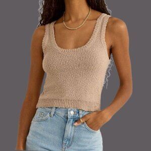 Z Supply Catalina Womens Knit Tank BeigeTop Small